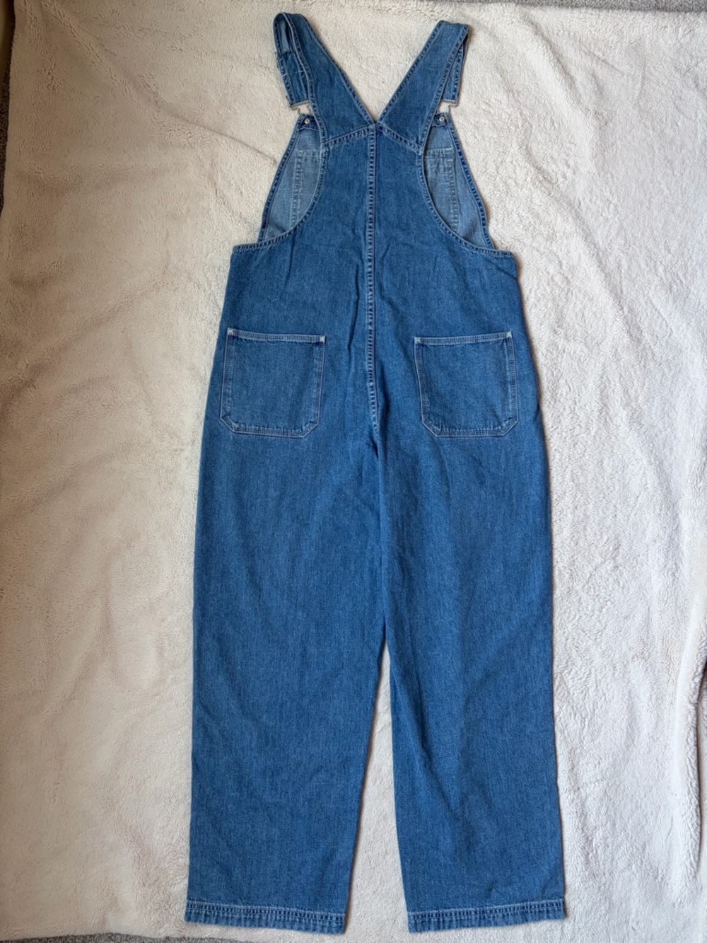 Gap Factory Classic Blue Denim Overalls Size Medium - Picture 4 of 10